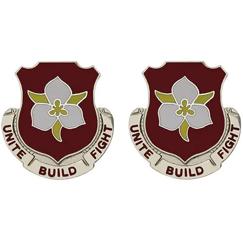 1457th Engineer Battalion Unit Crest (Unit Build Fight) - Sold in Pairs