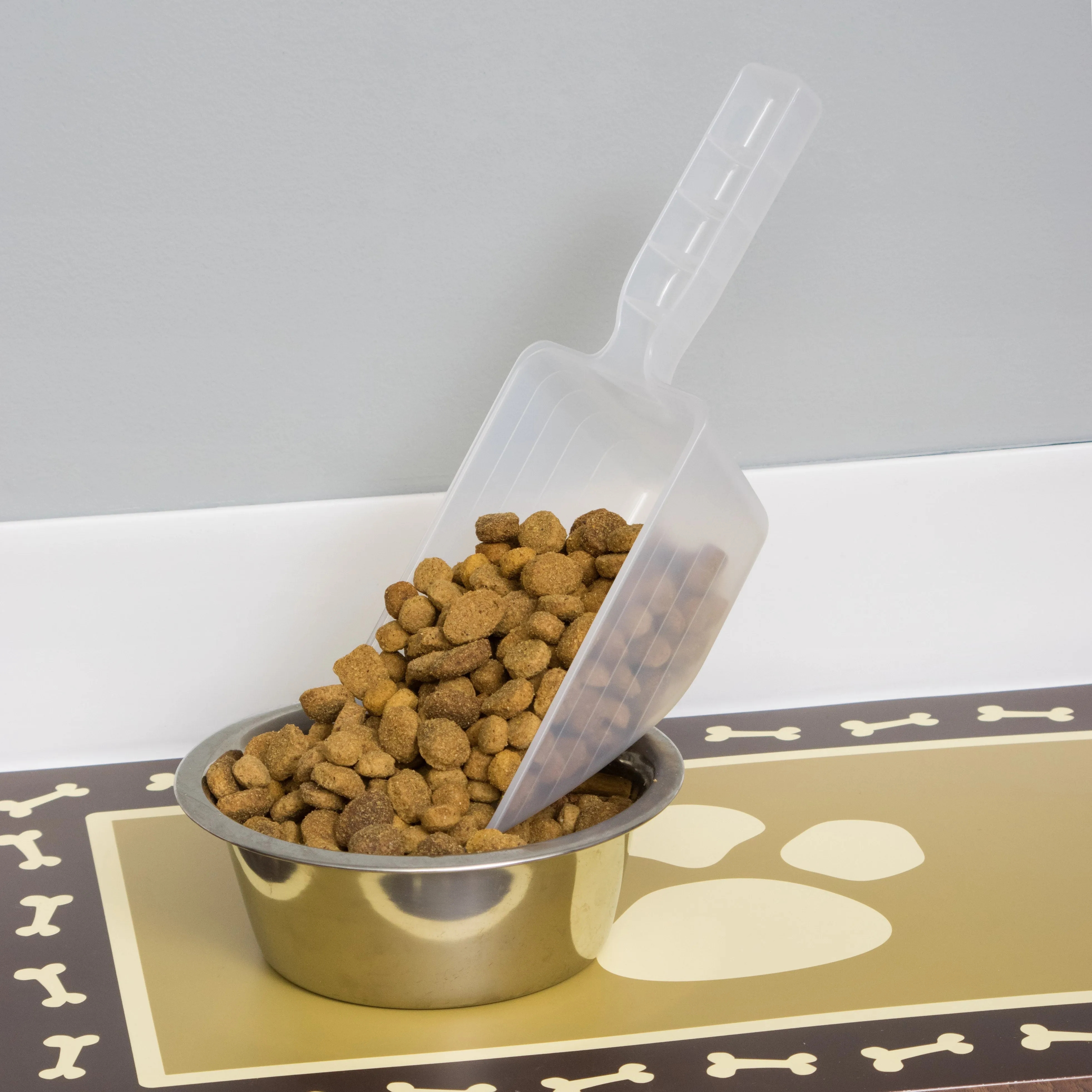 2-Cup Pet Food Scoop, 12 Pack, Clear