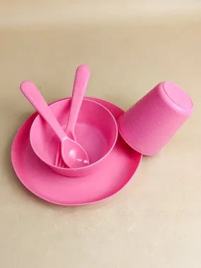 5 Pcs Kids Serving Set Pink MB37