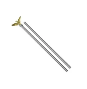 6ft Aluminum Flag Pole Set