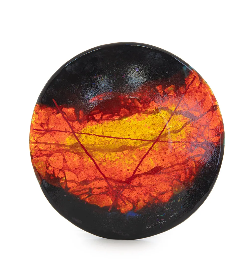 8" Lava Platter by Marian Fieldson