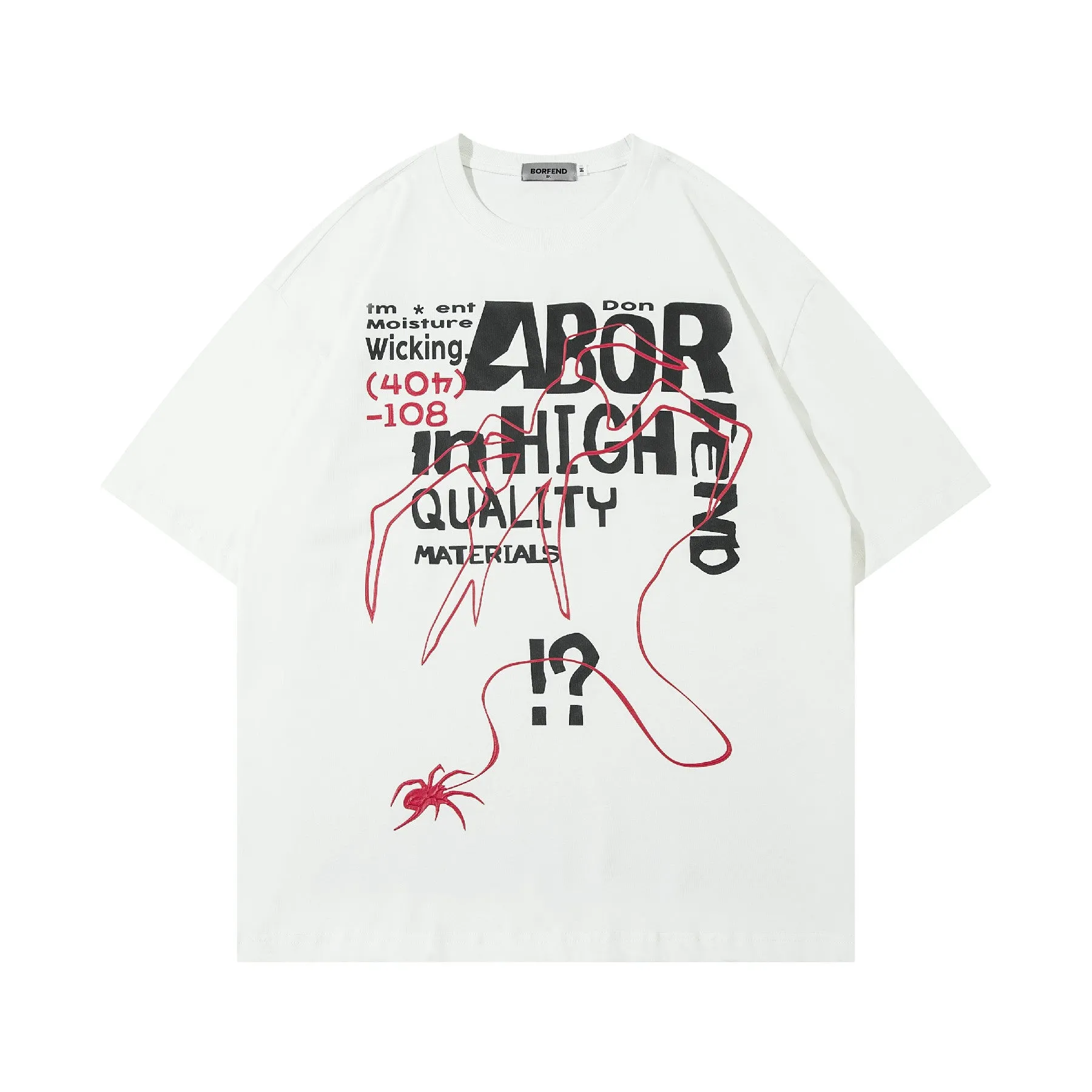 Abortend | Retro Pure Cotton Graphic T-Shirt