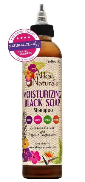 Alikay Naturals Moisturizing Black Soap Shampoo 8oz