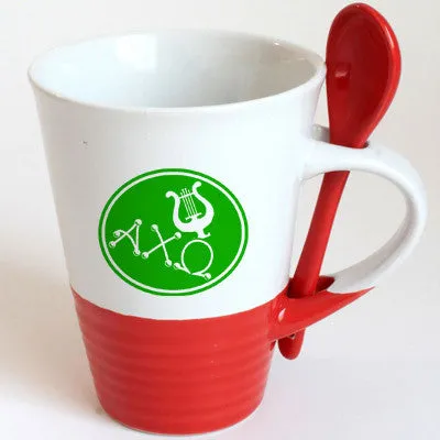 Alpha Chi Omega Sorority Coffee Mug with Spoon - 6150