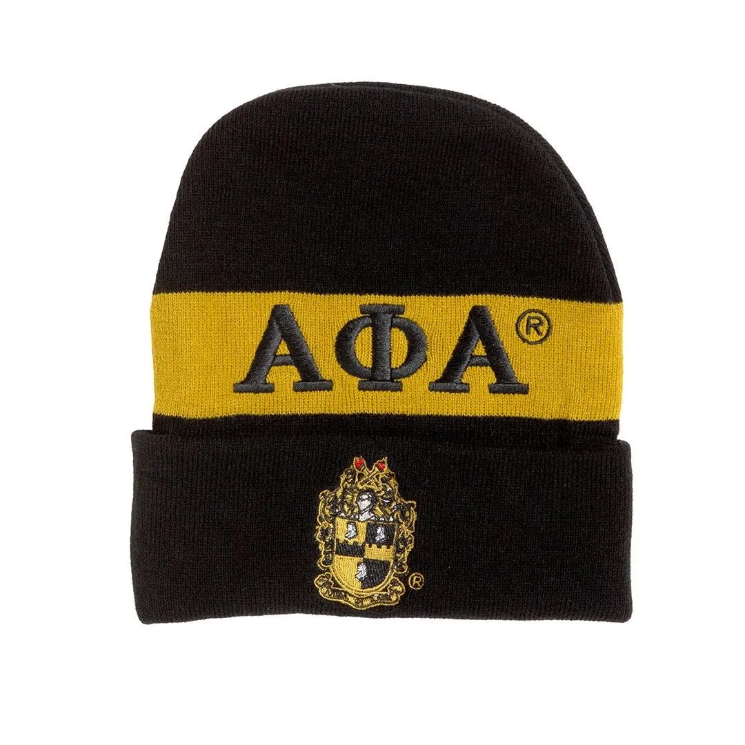 Alpha Embroidered Beanie