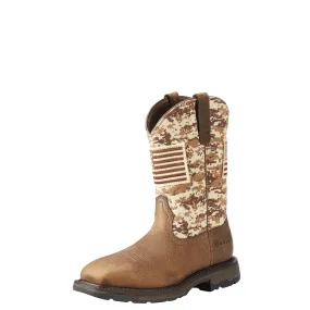 Ariat Men's WorkHog Patriot Boot - Earth/Sand Camo