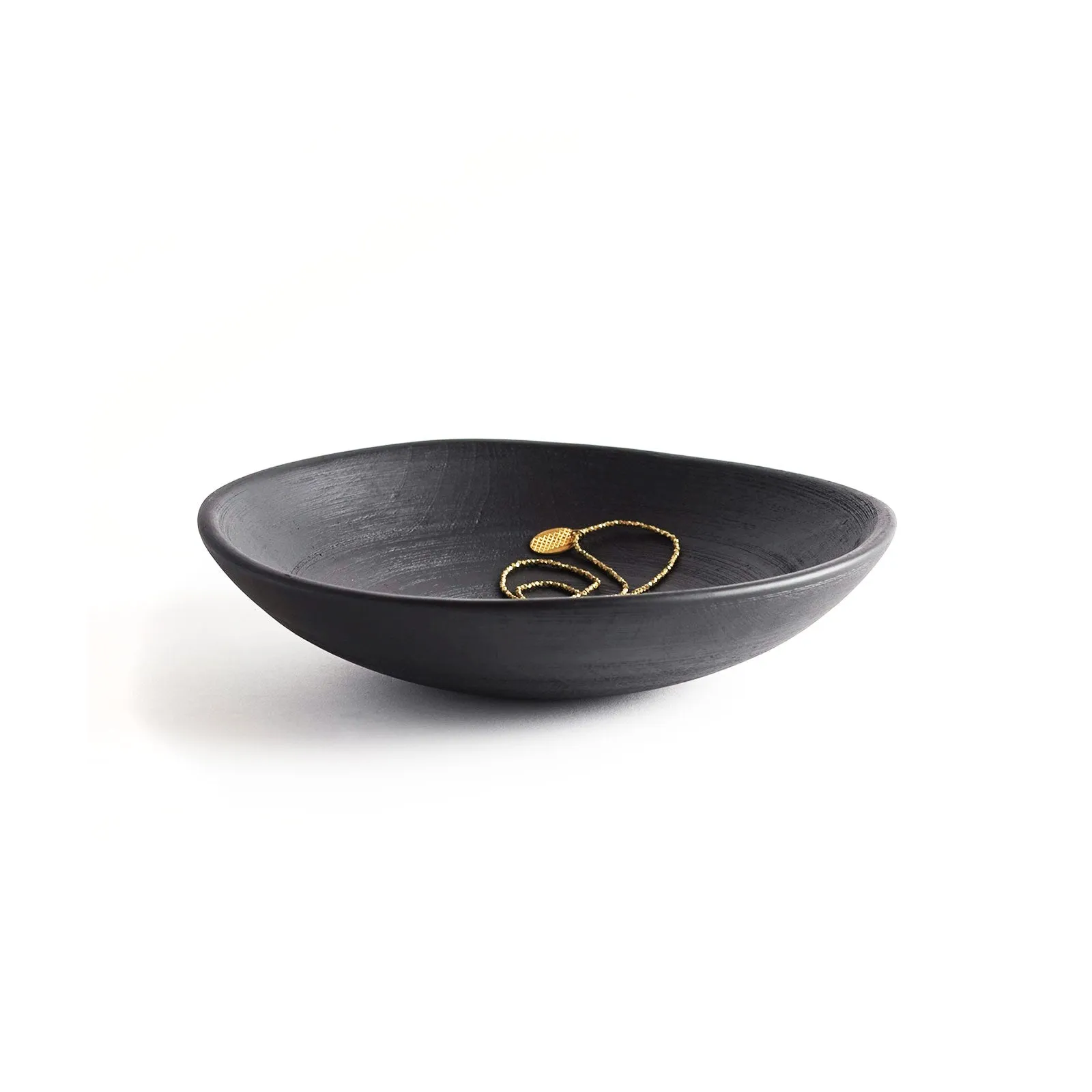 Black Shallow Bowl