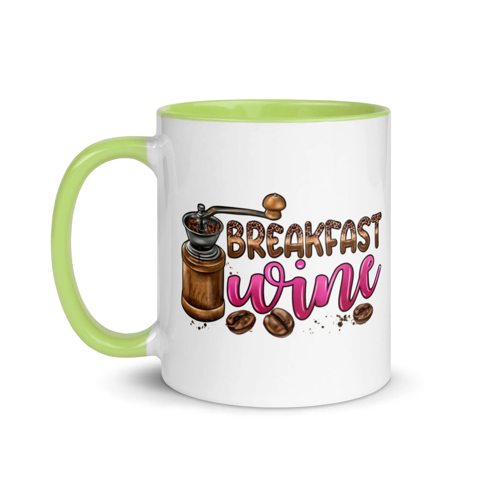 Breakfast Wine Mug with Color Inside