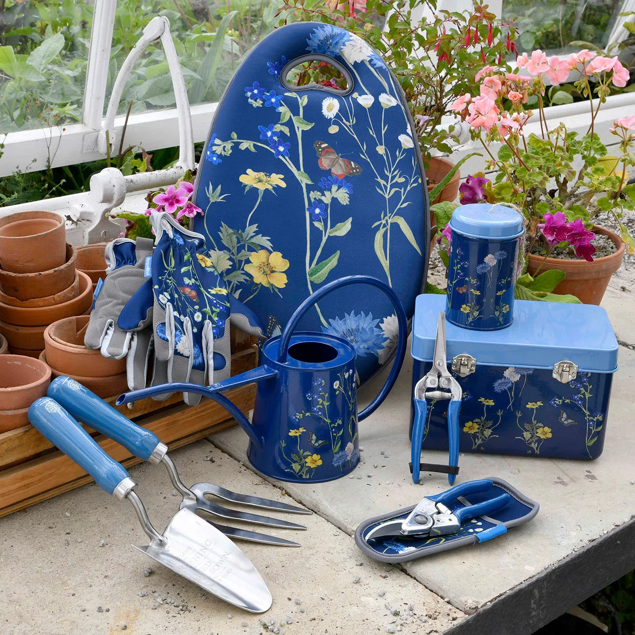 British Meadow Trowel and Fork Set