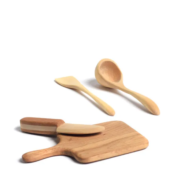 Bumbu Toys Knife, Ladle, Spatula and Cutting Board Set