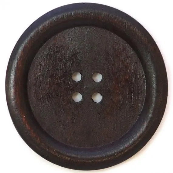 Button, wood, 50mm, four types