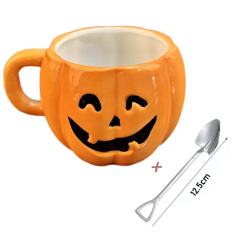 Ceramic Halloween Pumpkin Mug