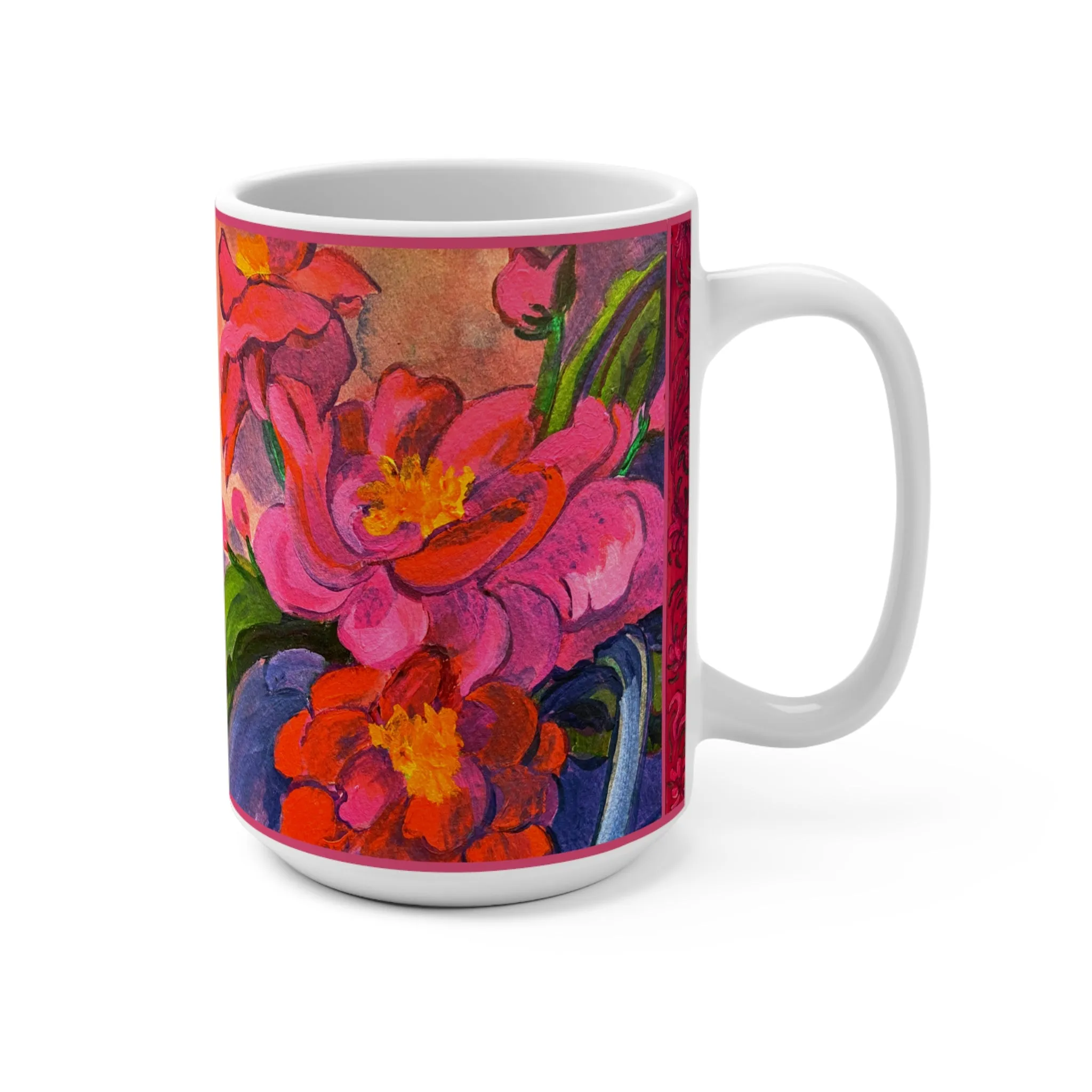 Ceramic Mug - Pink Magnolias