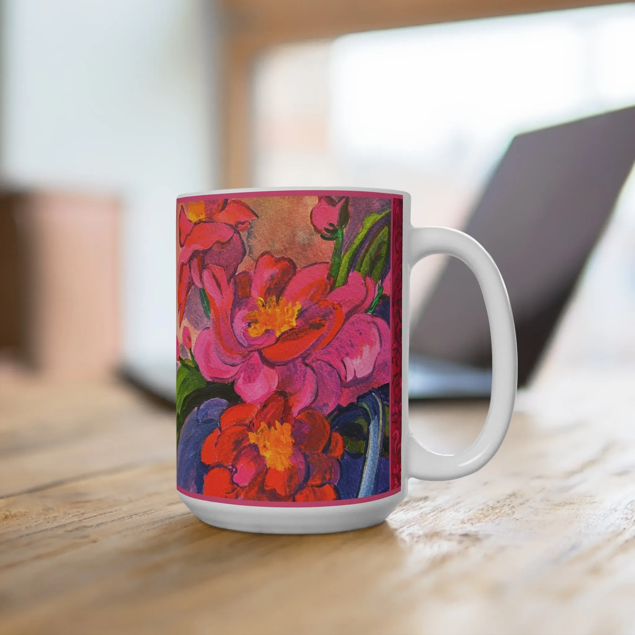 Ceramic Mug - Pink Magnolias