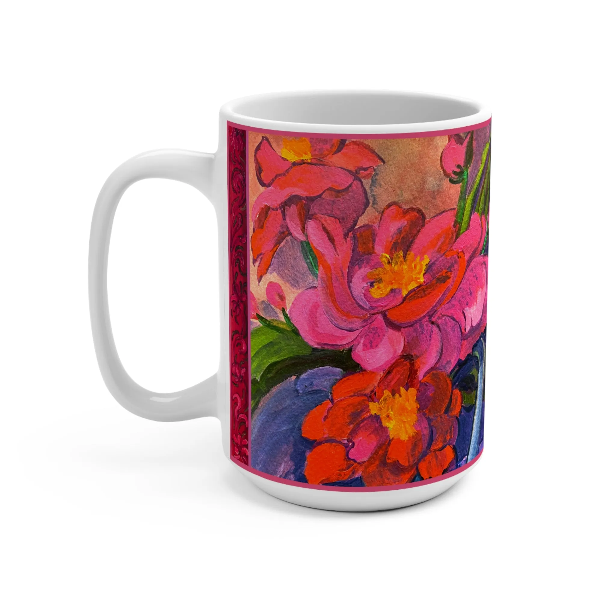 Ceramic Mug - Pink Magnolias