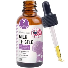 Chew   Heal Milk Thistle with Moringa oil and Wild Alaskan Salmon Oil – Liver Support 2 oz