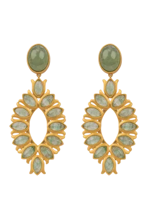 Christina Greene Water Lily Drop Earrings