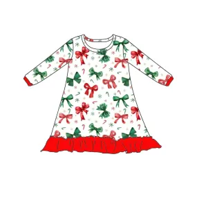 CHRISTMAS BOW NIGHTGOWN MOMMY AND ME PREORDER