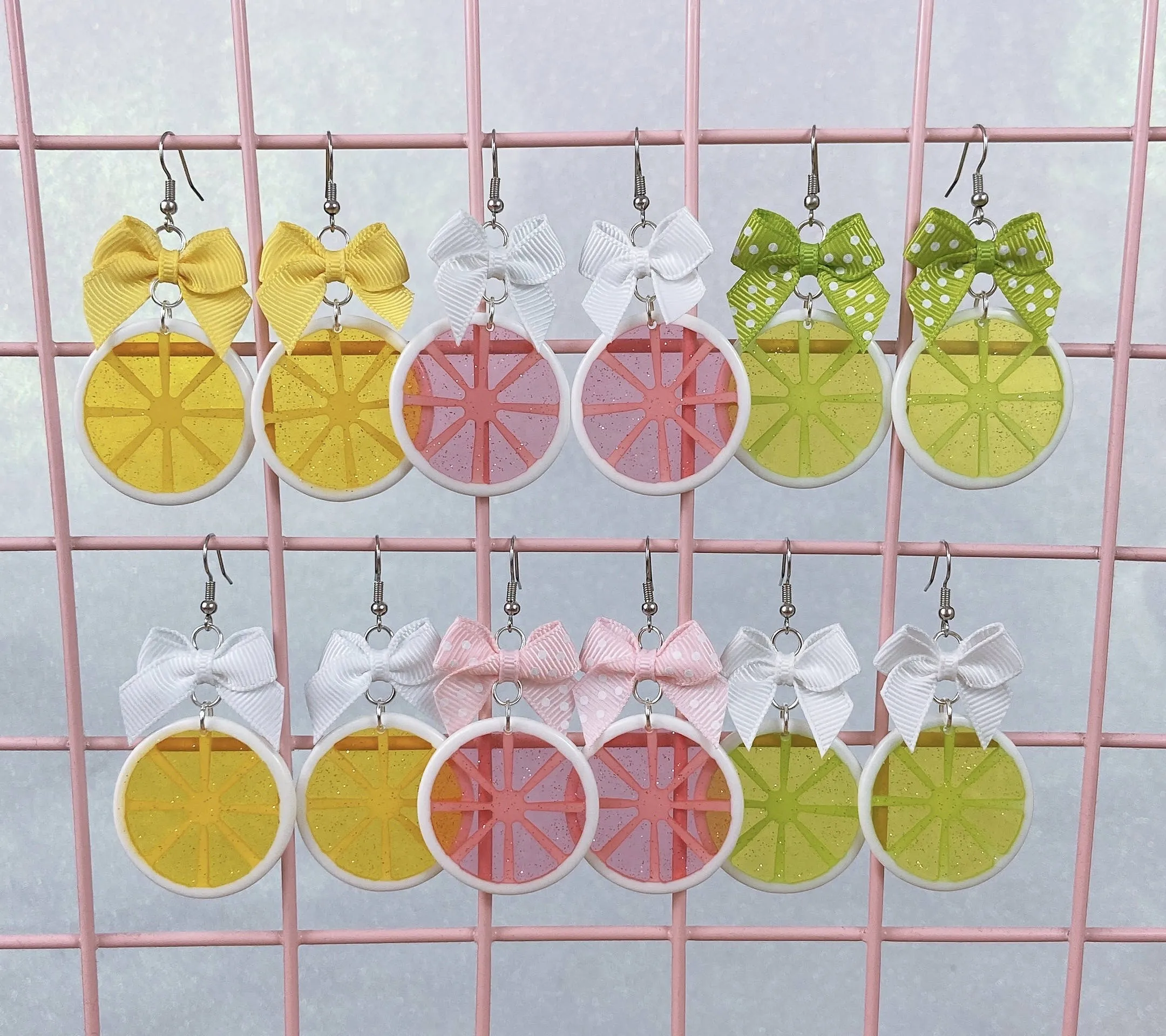 Citrus Slice Earrings (6 Colors)