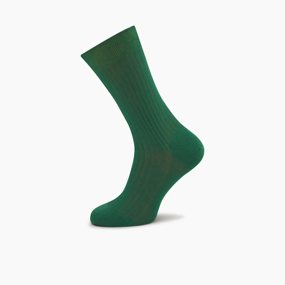 Clover Green Short Pure Cotton Socks