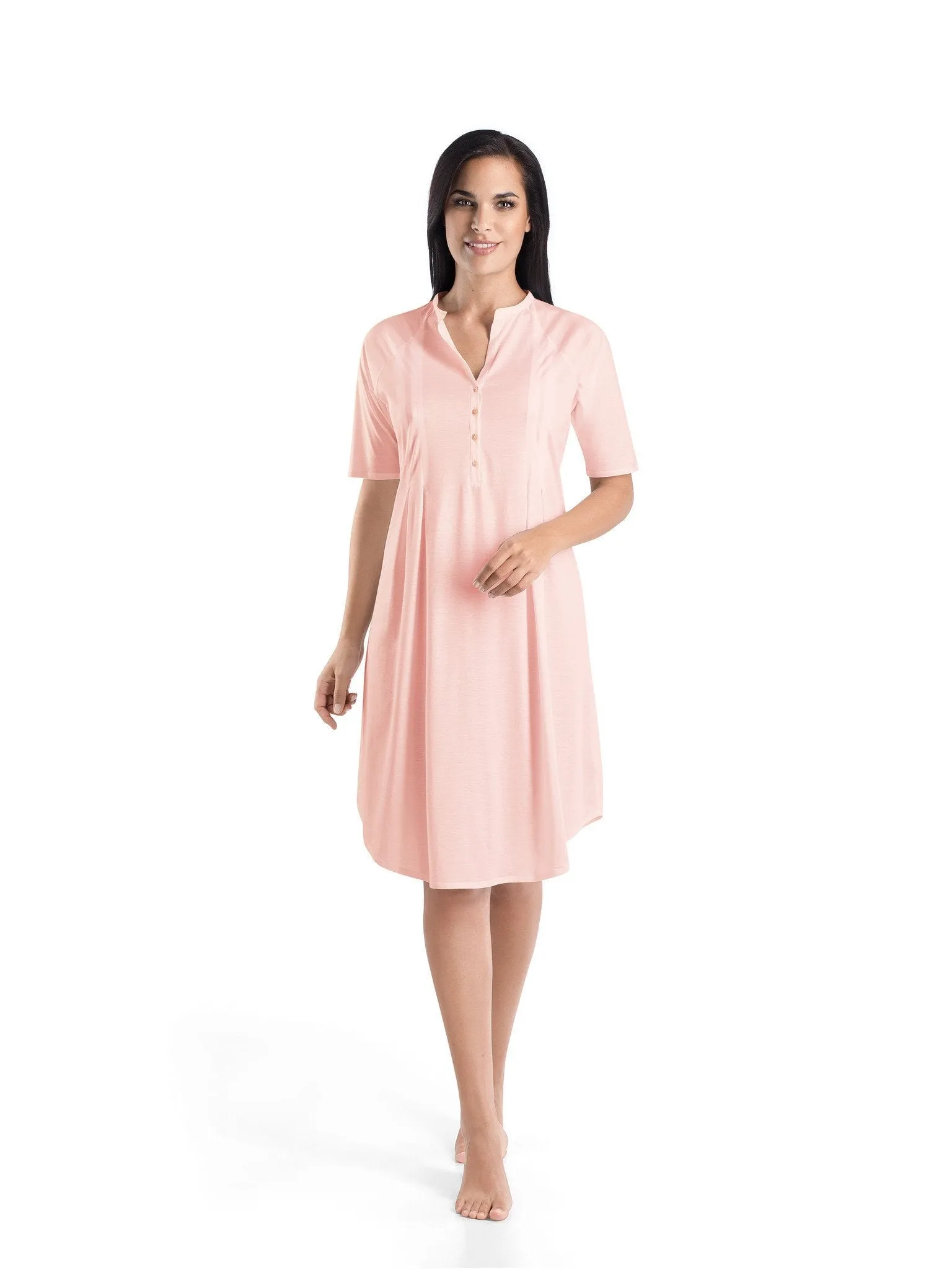 Cotton Deluxe Short Sleeve Short Nightdress