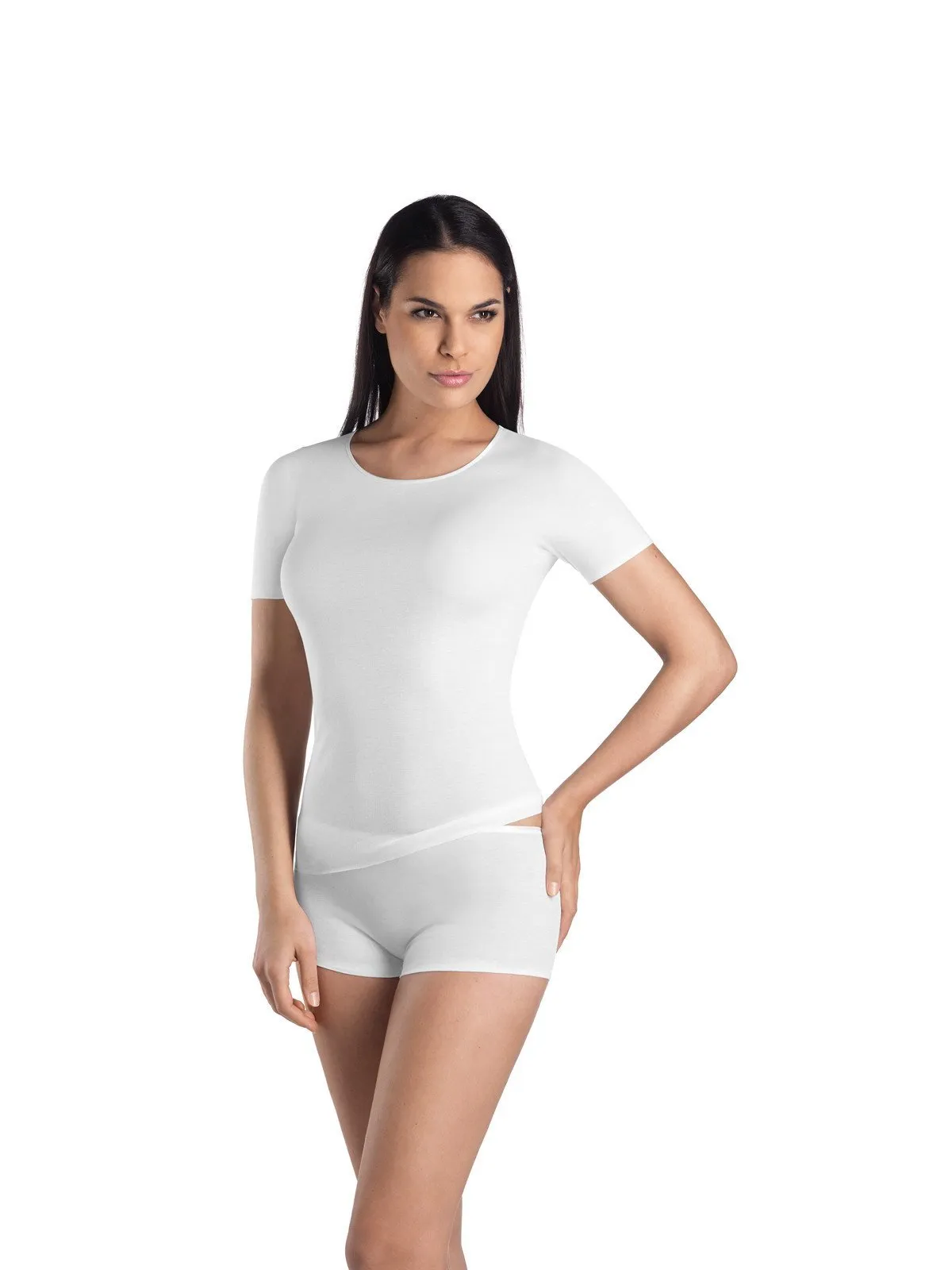 Cotton Seamless T/Shirt style Vest Top