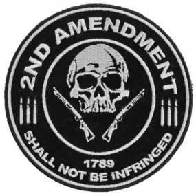 Daniel Smart 2nd Amendment Shall Not Be Infringed Skull 1789 Patch