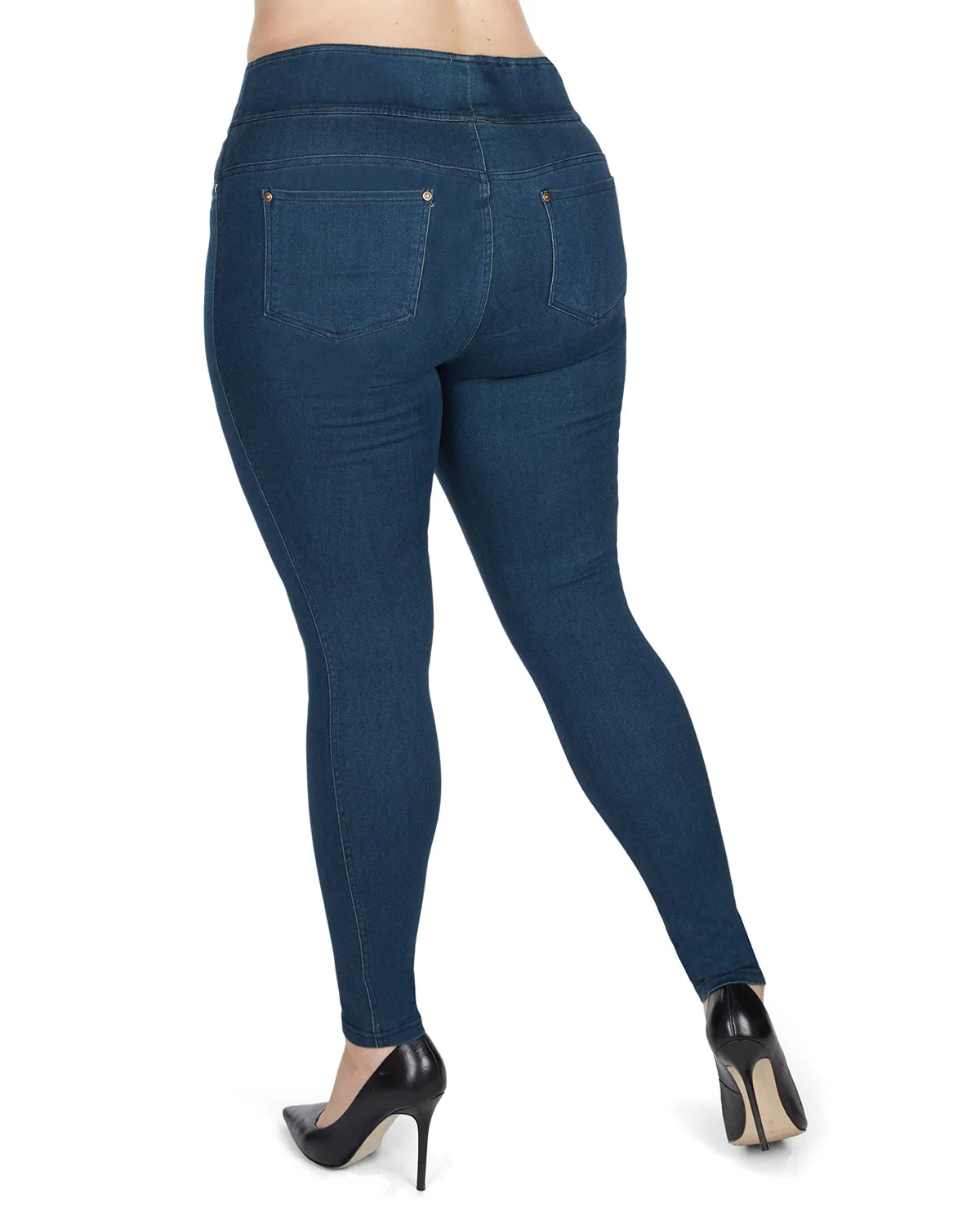 Dark Wash Bamboo Blend Denim Jeggings