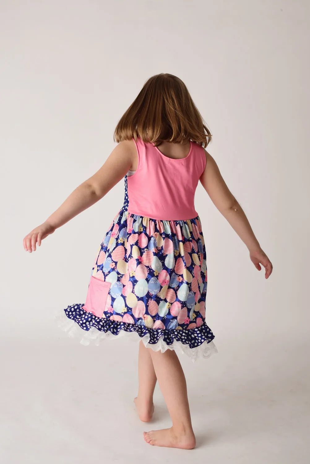 EASTER EGGS DRESS WITH POCKETS