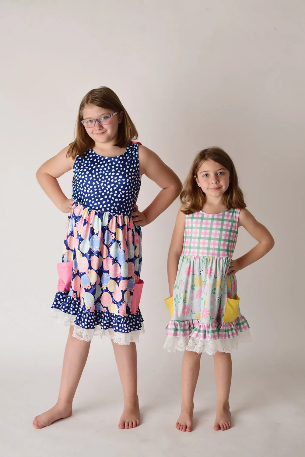 EASTER EGGS DRESS WITH POCKETS