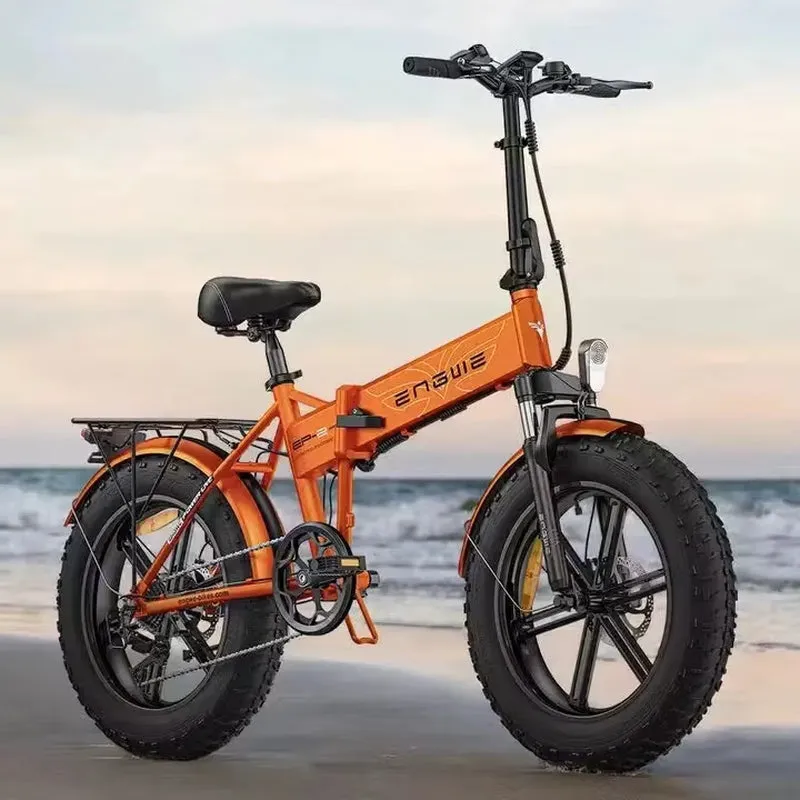 Electric Fat Bike with 48V 13Ah Lithium Battery Aluminum Alloy Frame Rear Hub Motor Disc Brake System down Tube Position