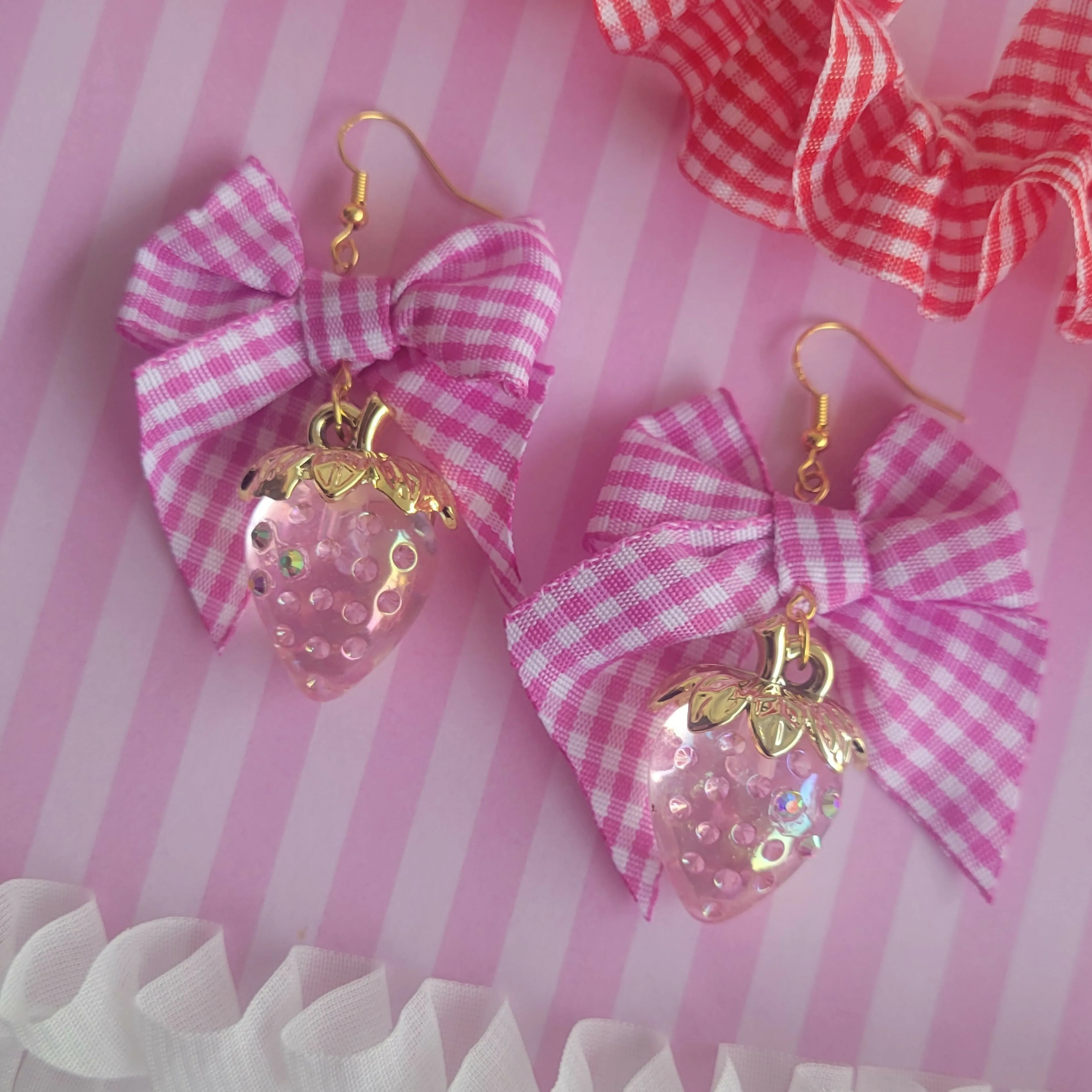 Fancy Strawberry Earrings