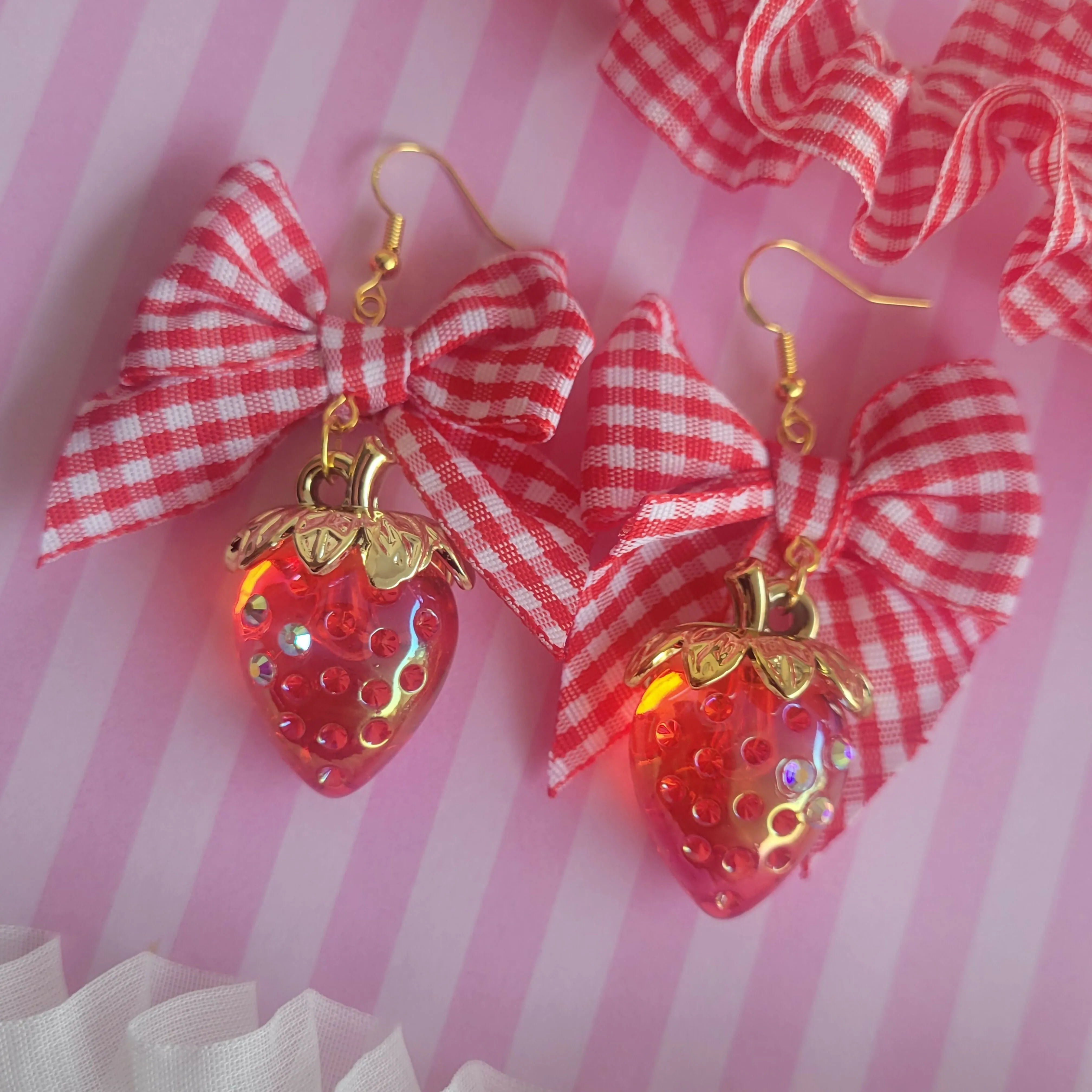 Fancy Strawberry Earrings