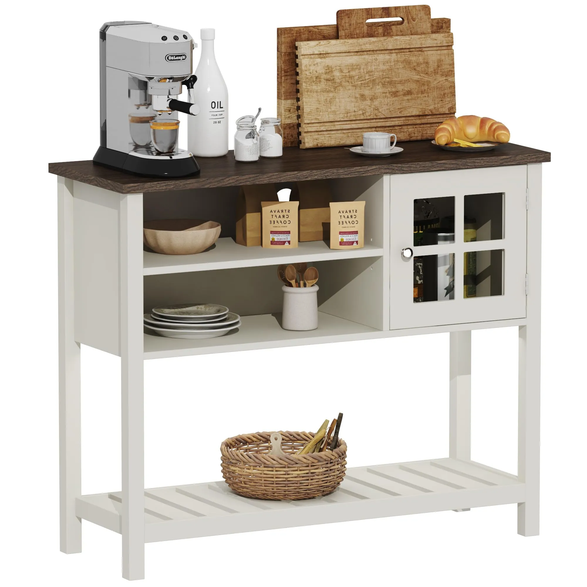 Farmhouse Coffee Bar Cabinet