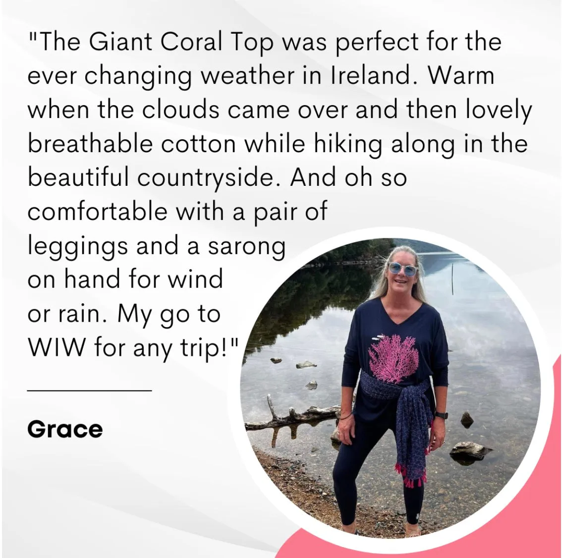 Giant Coral Hi Lo Top