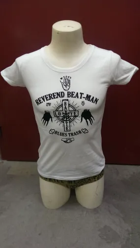 Girl T-Shirt - Revernd Beat-Man - Hand - White