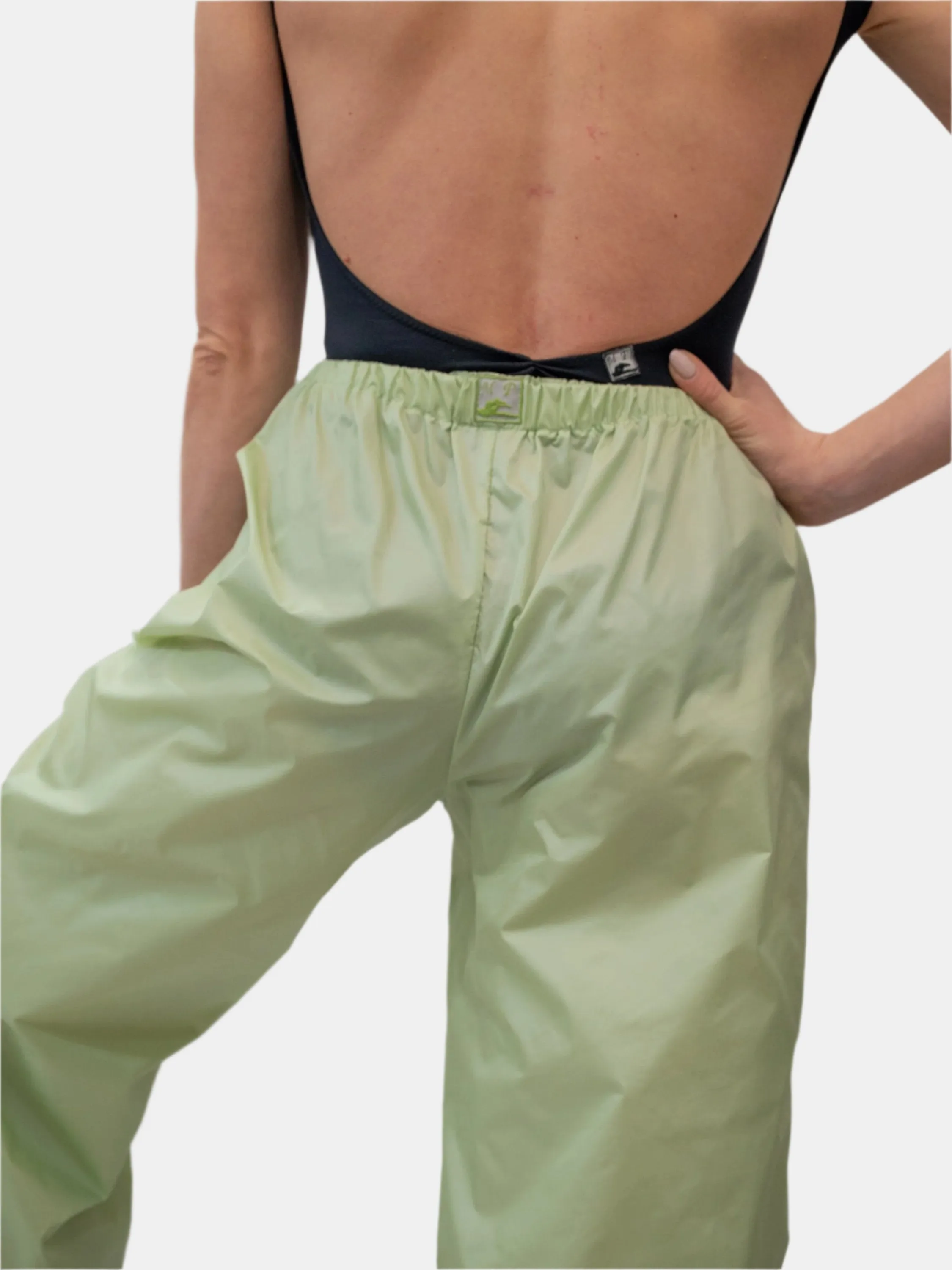 Green Apple Warm-Up Dance Trash Bag Pants MP5003