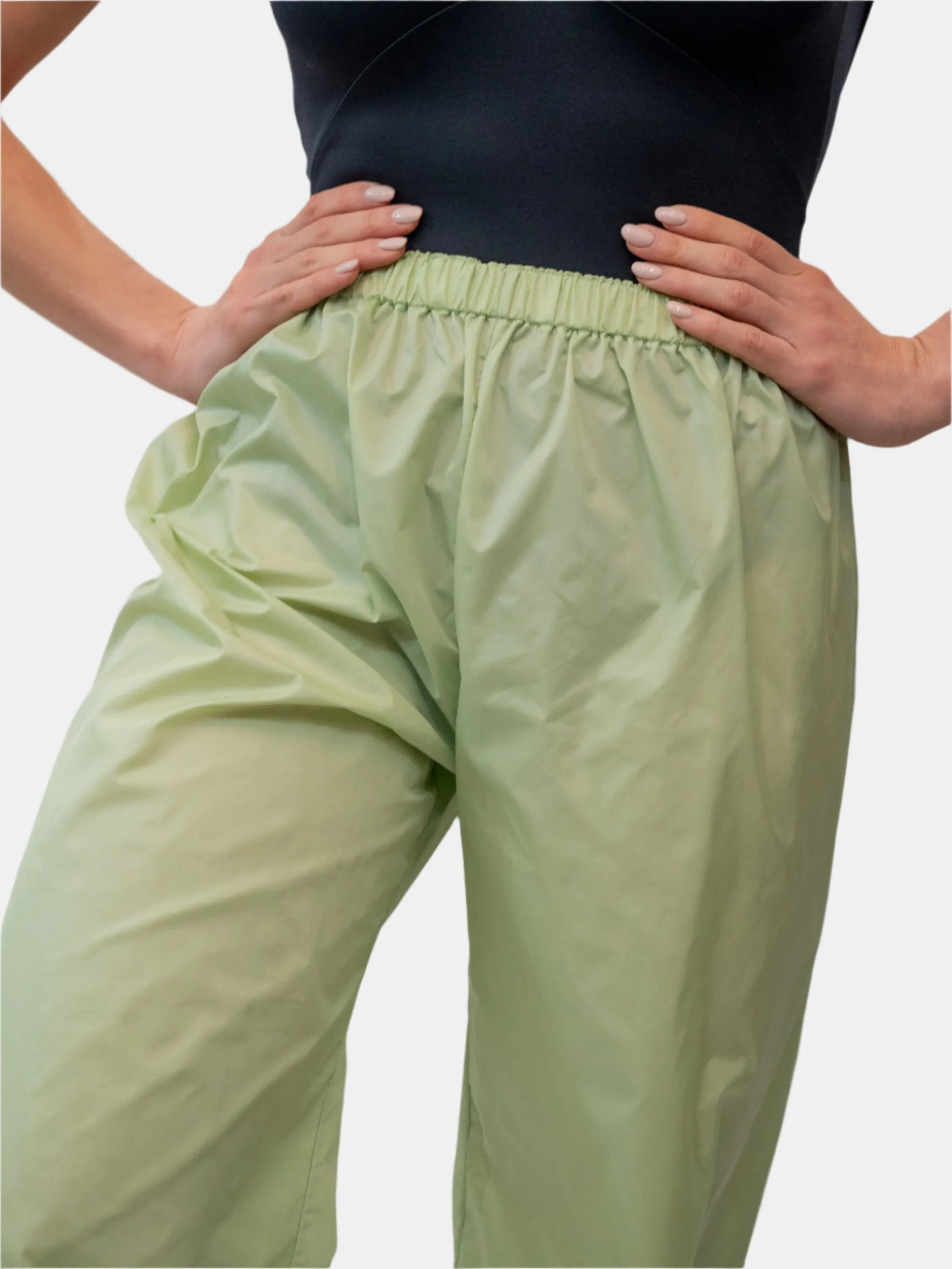 Green Apple Warm-Up Dance Trash Bag Pants MP5003