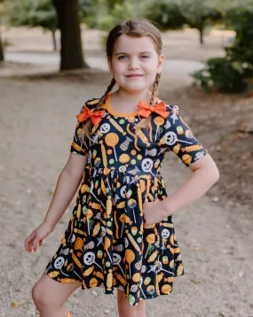 HALLOWEEN CANDY DRESS WITH POCKETS