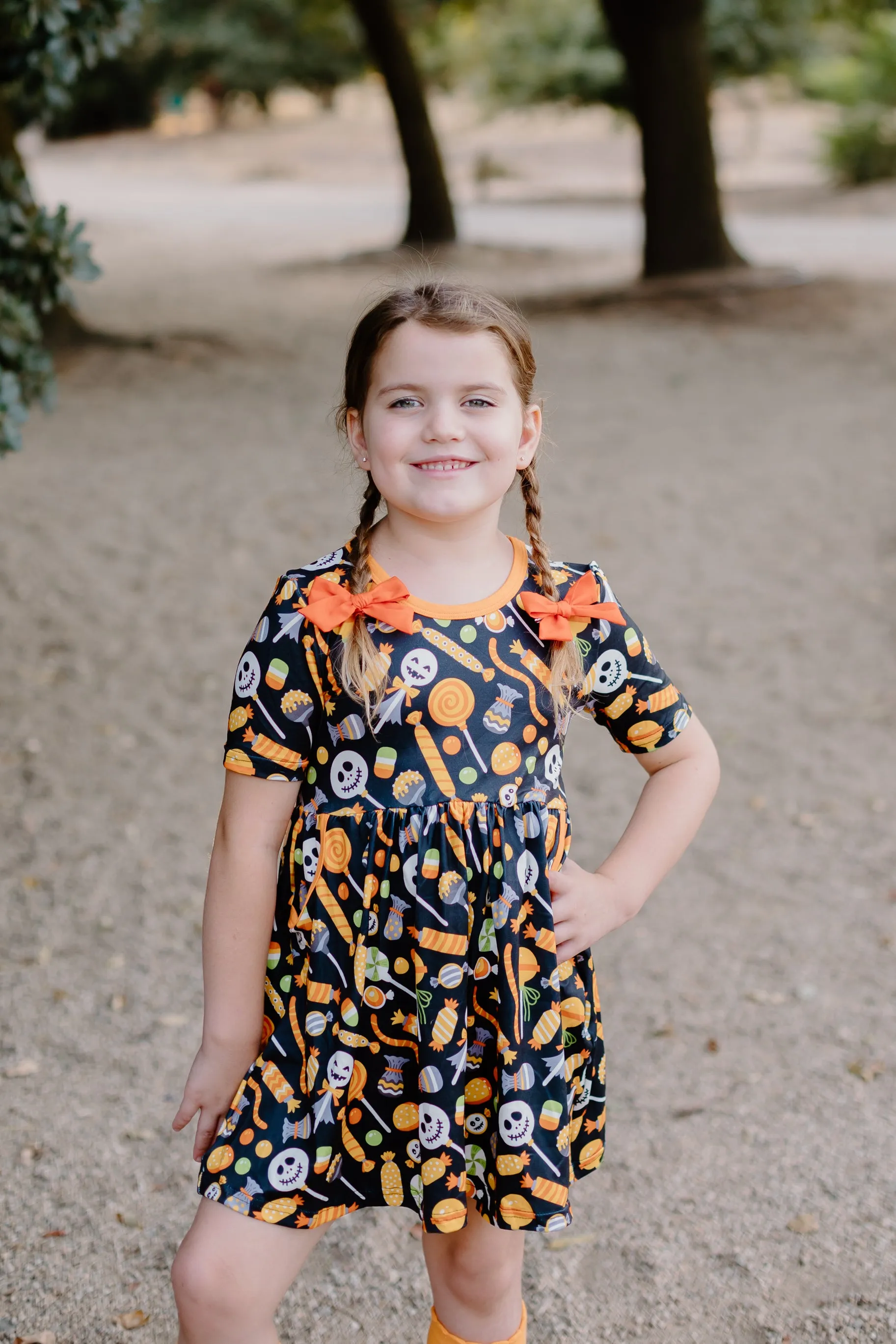 HALLOWEEN CANDY DRESS WITH POCKETS