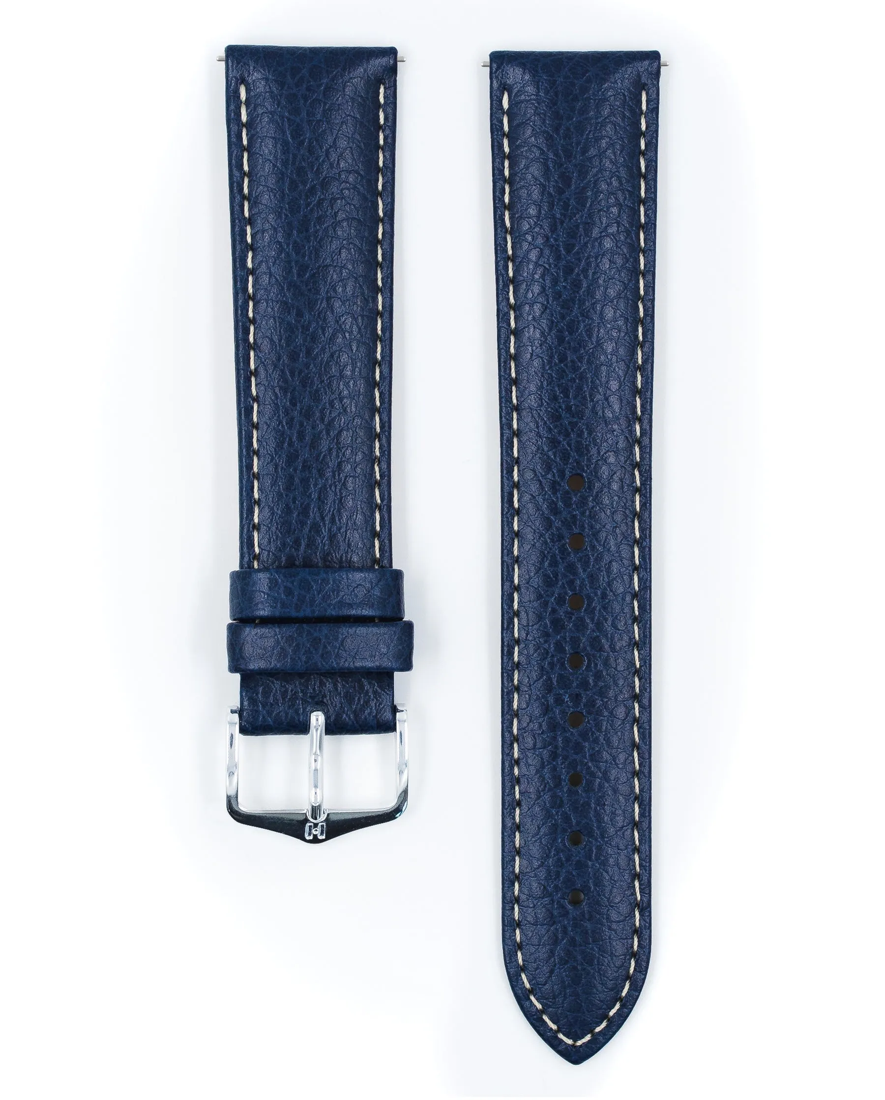 HIRSCH KANSAS Buffalo Grain Calfskin Watch Strap  015 02