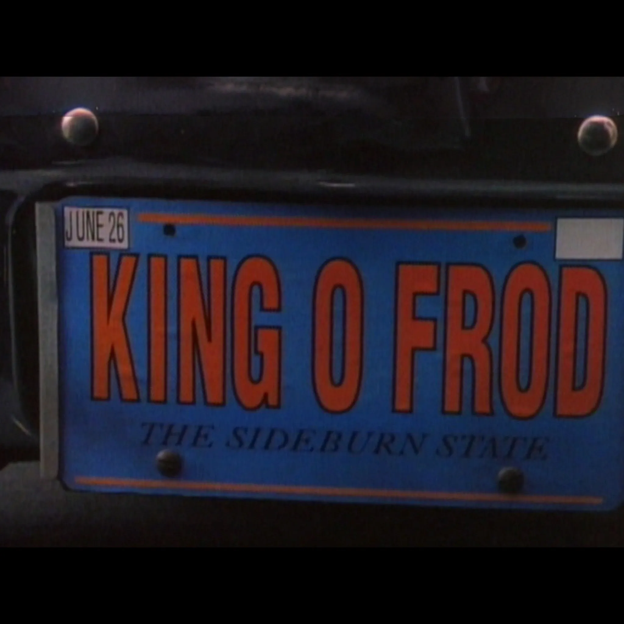 KING O FROD License Plate