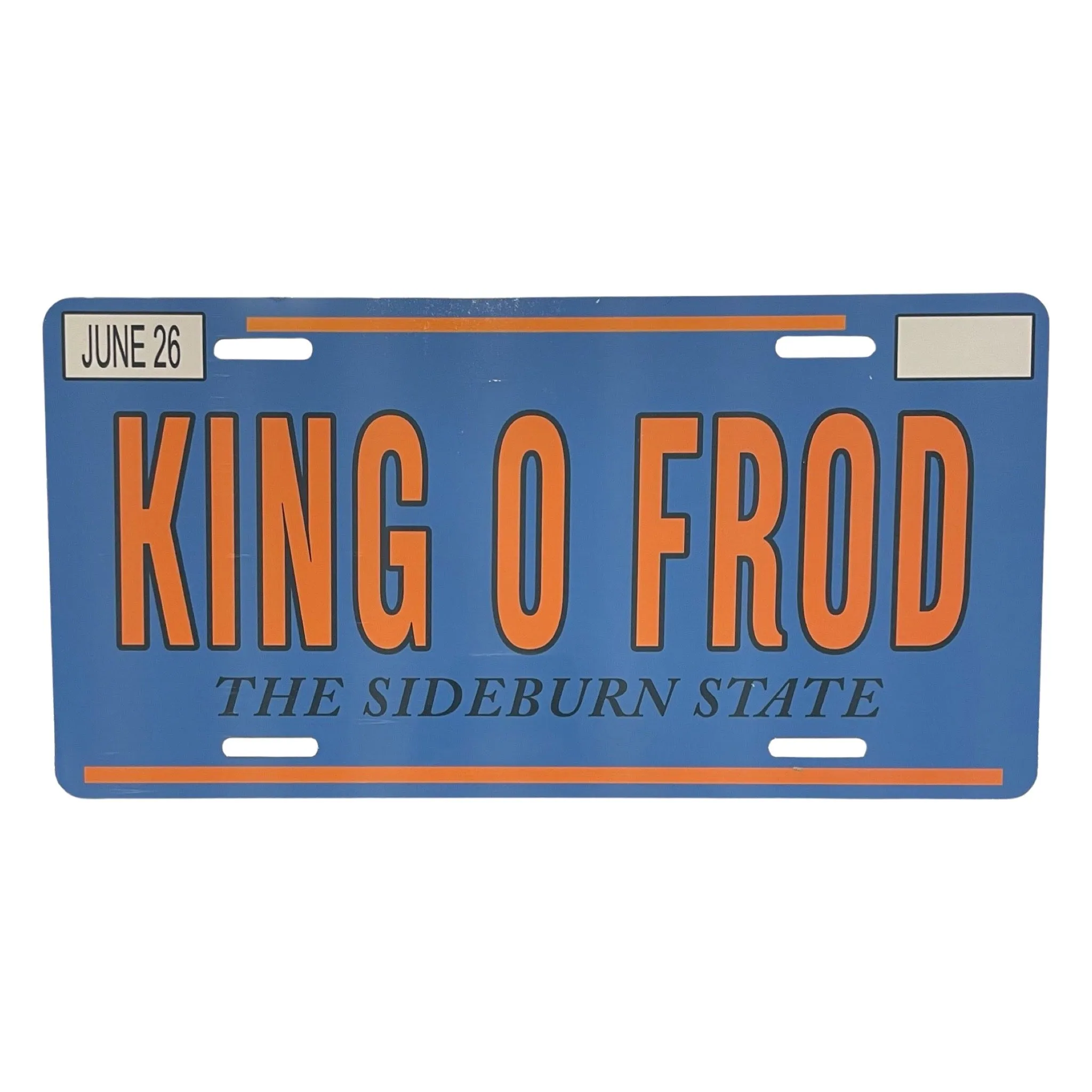 KING O FROD License Plate