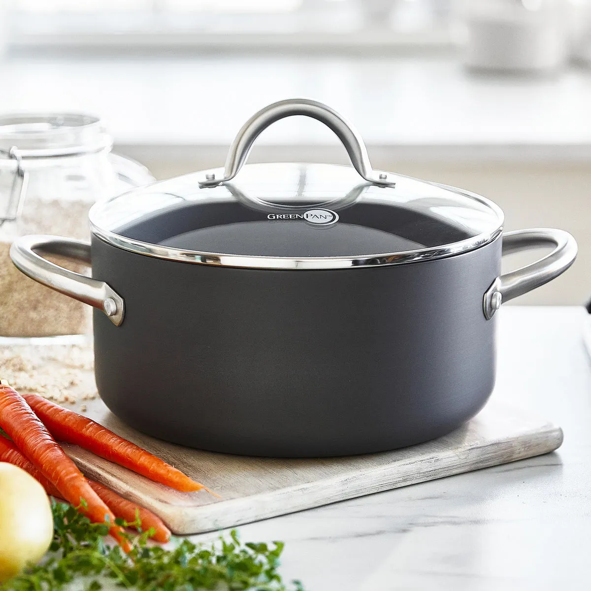 Lima Ceramic Nonstick 5-Quart Stockpot with Lid