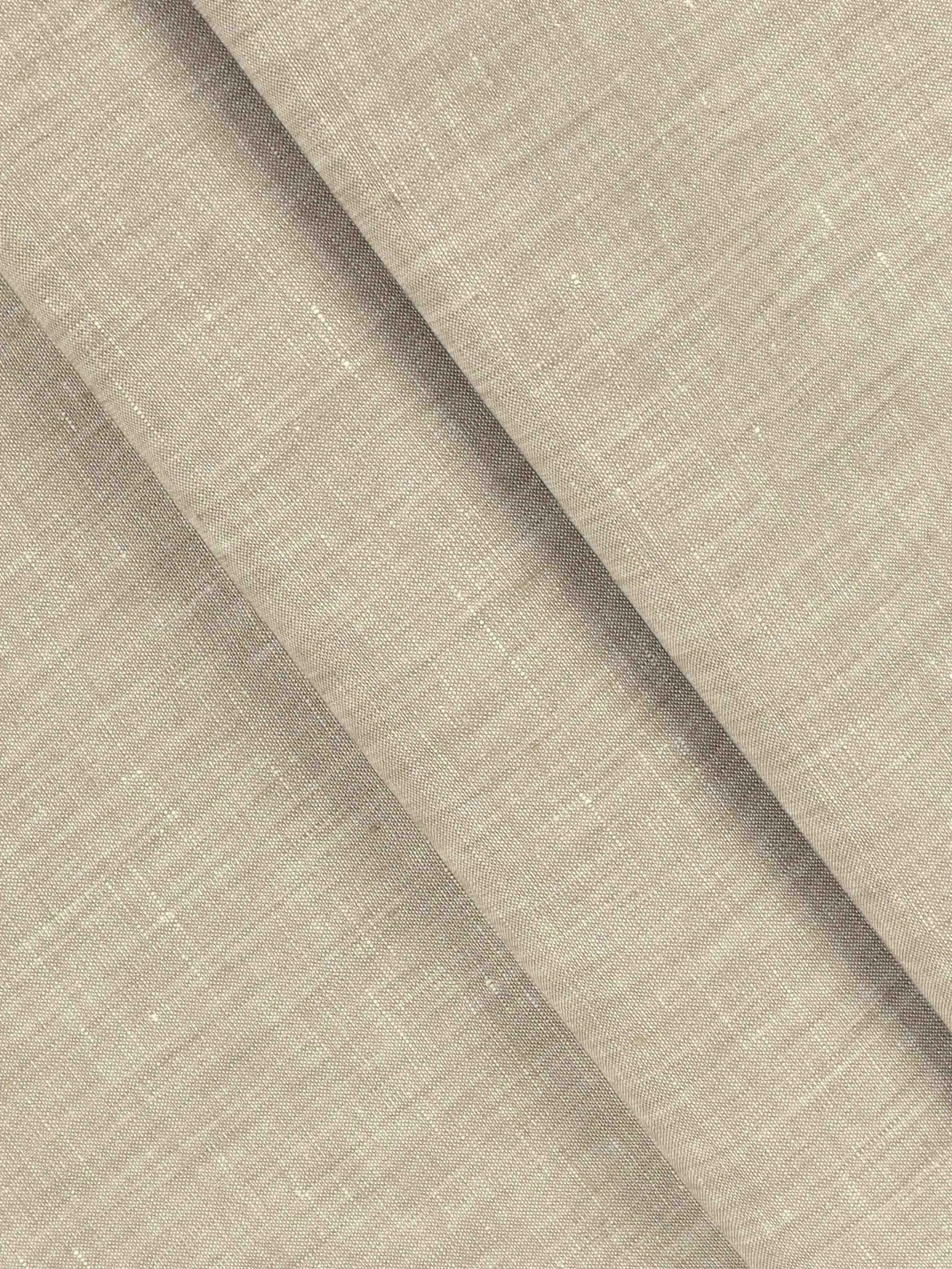 Linen Brooks Cream Suiting Fabric