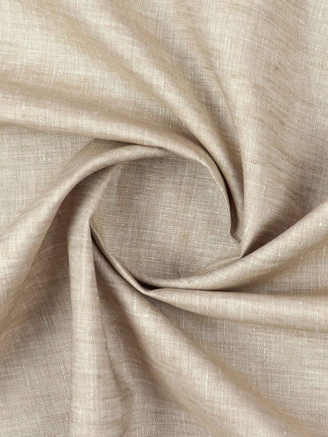 Linen Brooks Cream Suiting Fabric