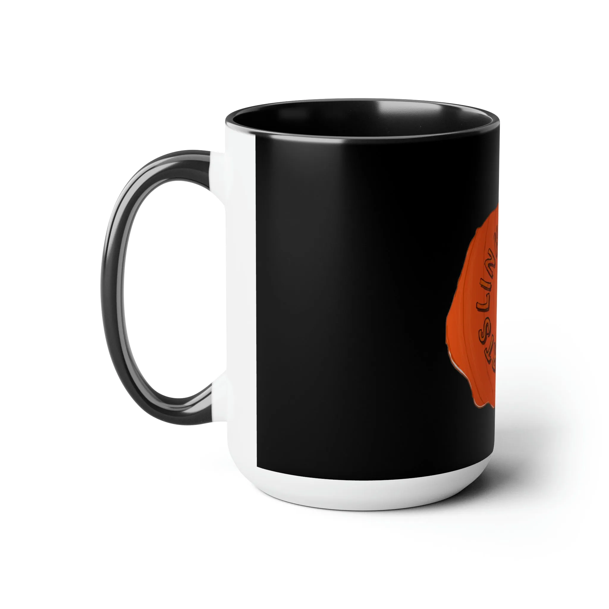 Link's Martial Arts Halloween Logo Two-Tone Coffee Mugs, 15oz