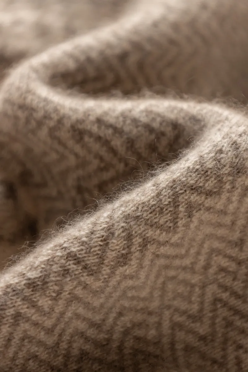 Mixed Patterned Cashmere Beret