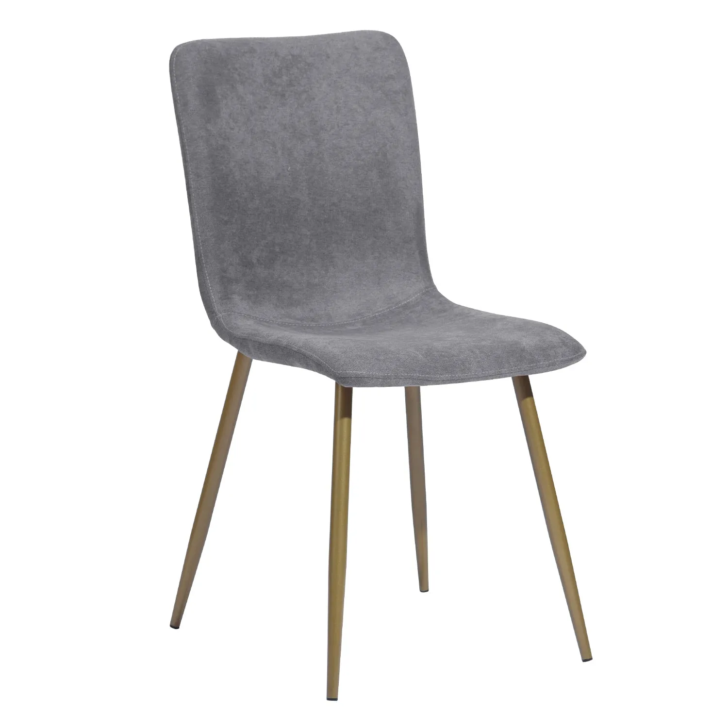 Modren Dining Chairs Set of 4,with Fabric Seat & Back with Golden Legs for Dining Room