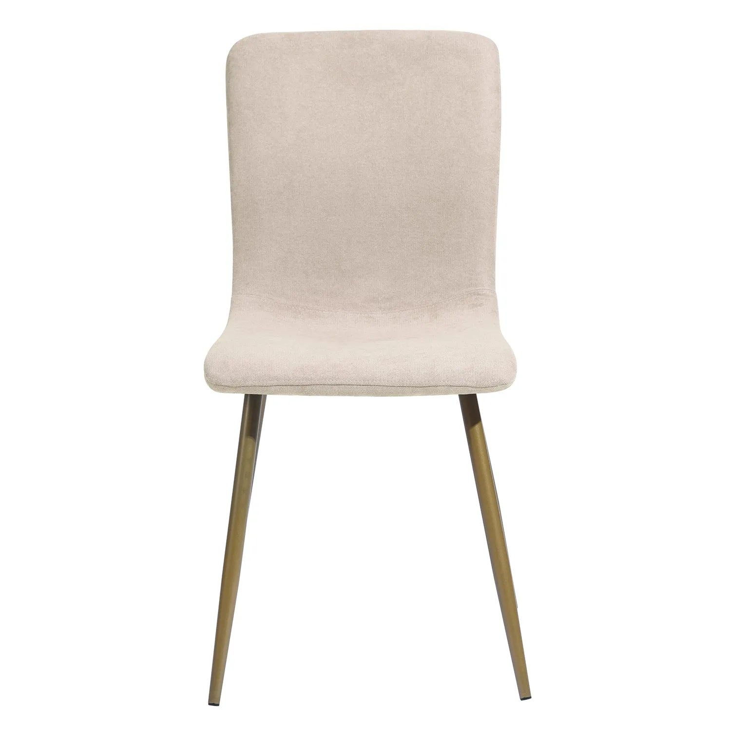 Modren Dining Chairs Set of 4,with Fabric Seat & Back with Golden Legs for Dining Room